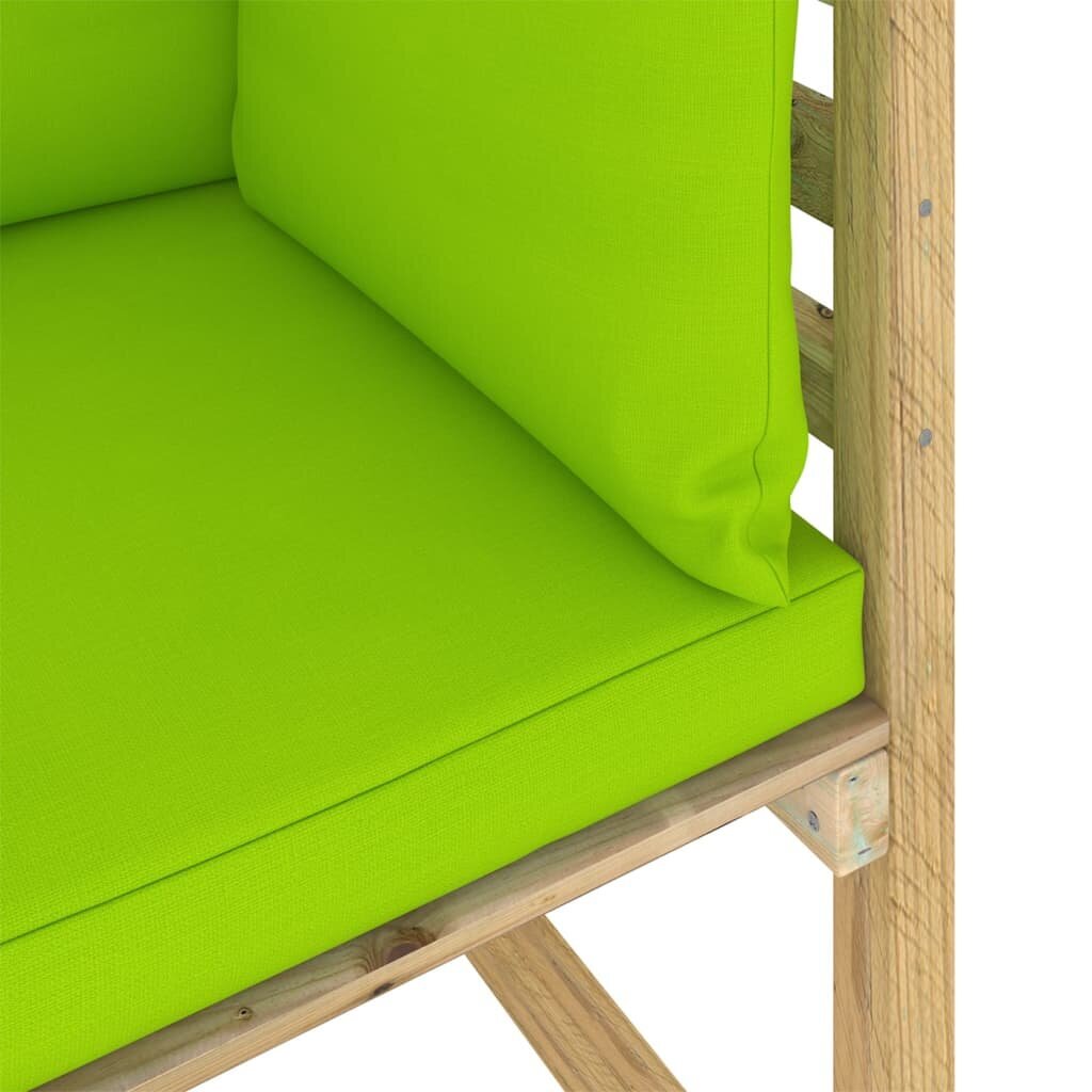 Kampinės sodo sofos su pagalvėlėmis, 2vnt. цена и информация | Lauko suolai | pigu.lt