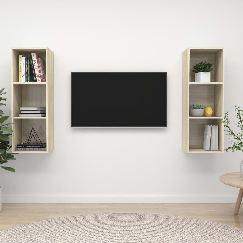 Sieninės spintelės, 2 vnt kaina ir informacija | TV staliukai | pigu.lt
