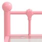 Spintelė, rožinė/skaidri, 45x34,5x60,5cm kaina ir informacija | Spintelės prie lovos | pigu.lt