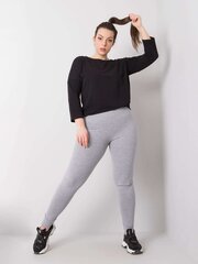 Женские спортивные штаны больших размеров со стразами, черные  цена и информация | Женские брюки | pigu.lt