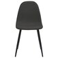 Valgomojo kėdės, 4 vnt, 45x54,5x87 cm, juodos kaina ir informacija | Virtuvės ir valgomojo kėdės | pigu.lt