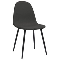 Valgomojo kėdės, 4 vnt, 45x54,5x87 cm, juodos цена и информация | Стулья для кухни и столовой | pigu.lt
