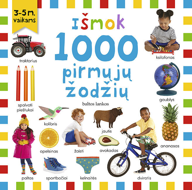 Išmok 1000 pirmųjų žodžių kaina ir informacija | Knygos vaikams | pigu.lt