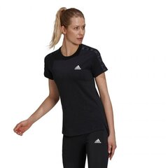 Sportiniai marškinėliai moterims Adidas Aeroready Designed GS13544064055297422, juodi kaina ir informacija | Sportinė apranga moterims | pigu.lt