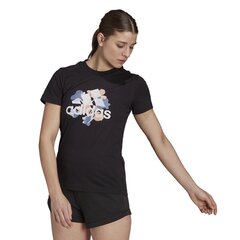 Футболка женская adidas Floral Graphic  цена и информация | Спортивная одежда женская | pigu.lt