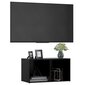 Televizoriaus spintelė, juodos spalvos, 72x35x36,5 cm kaina ir informacija | TV staliukai | pigu.lt