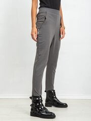 Женские брюки с молниями, темно-серые  цена и информация | Женские брюки | pigu.lt