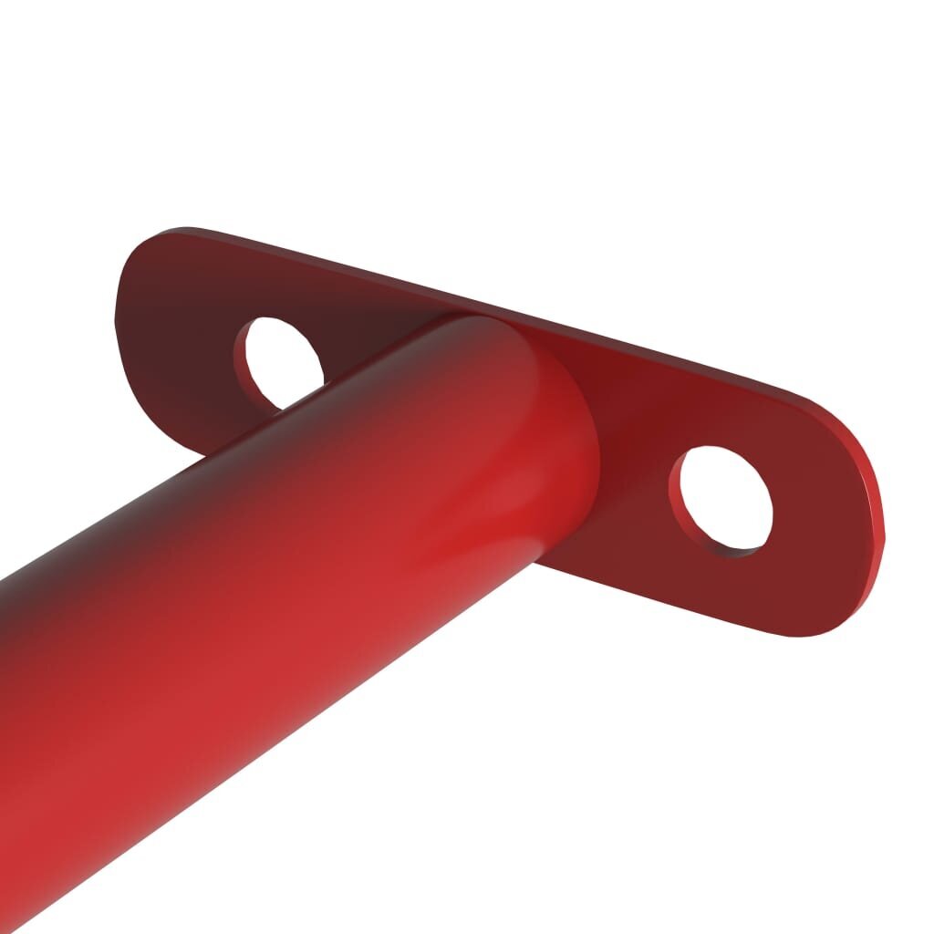 Skersiniai, 2vnt., raudonos spalvos, 125cm, plienas kaina ir informacija | Skersiniai | pigu.lt