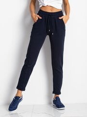 Женские темно-синие спортивные штаны цена и информация | Брюки | pigu.lt