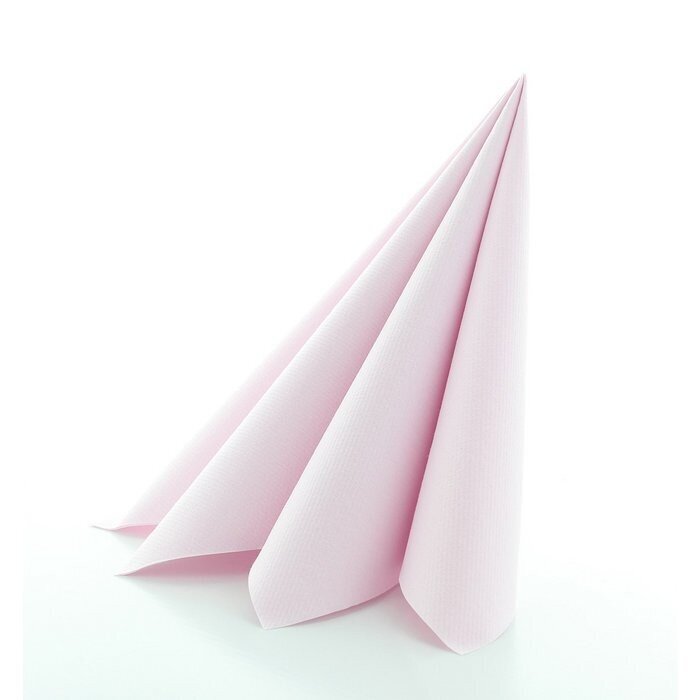 Servetėlės Linclass® Airlaid Pink 40x40cm (12vnt) kaina ir informacija | Staltiesės, servetėlės | pigu.lt