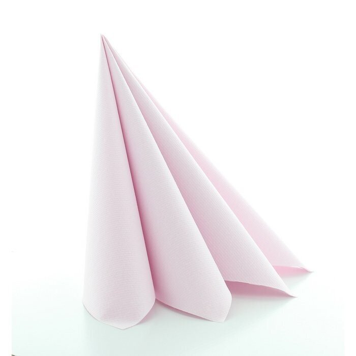 Servetėlės Linclass® Airlaid Pink 40x40cm (12vnt) kaina ir informacija | Staltiesės, servetėlės | pigu.lt