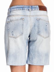 Женские джинсовые шорты а-ля бермуды, синие  цена и информация | Женские шорты | pigu.lt