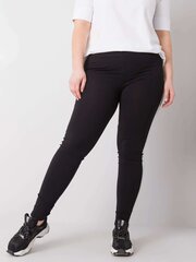 Женские спортивные штаны больших размеров со стразами, черные  цена и информация | Брюки женские Kinga, коричневого цвета | pigu.lt