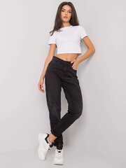Расклешенные джинсы с подвернутыми концами цена и информация | Джинсы для женщин | pigu.lt