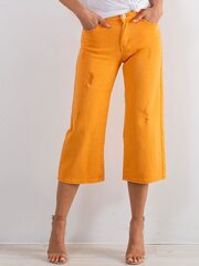 Оранжевые женские джинсы skinny цена и информация | Женские джинсы | pigu.lt