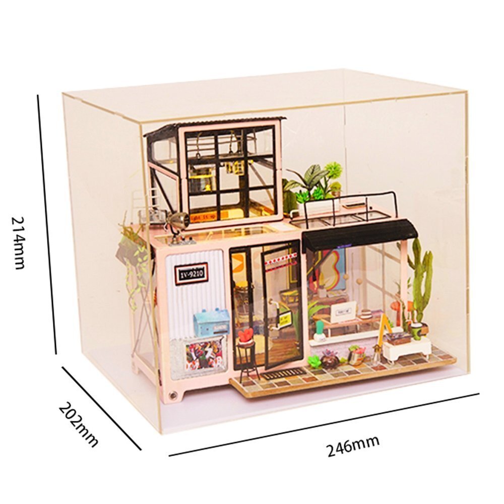 Medinė surenkama miniatiūra Robotime 3D Kevin's Studio kaina ir informacija | Konstruktoriai ir kaladėlės | pigu.lt