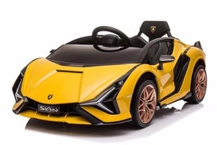Elektromobilis Lamborghini Sian 12V Yellow kaina ir informacija | Elektromobiliai vaikams | pigu.lt