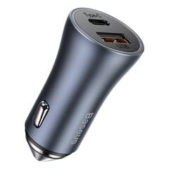 Greitas automobilinis USB-C USB įkroviklis su kabeliu kaina ir informacija | Krovikliai telefonams | pigu.lt