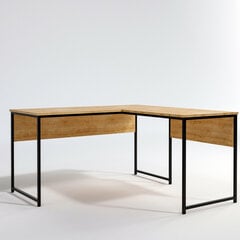 Письменный стол Kalune Design L Tasarim, коричневый/черный цена и информация | Компьютерные, письменные столы | pigu.lt