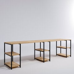 Rašomasis stalas Kalune Design Sade, rudas/juodas kaina ir informacija | Kompiuteriniai, rašomieji stalai | pigu.lt