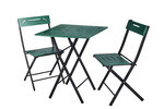 Lauko baldų komplektas Kalune Design Bistro Set 5, žalias/juodas