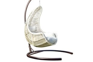Кресло-качалка Kalune Design Kule, бежевое цена и информация | Садовые стулья, кресла, пуфы | pigu.lt