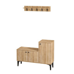 Комплект мебели для прихожей Kalune Design Simon, коричневый цена и информация | Комплекты в прихожую | pigu.lt