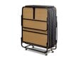 Sulankstoma lova Kalune Design Niron XL, 90x200 cm, juoda kaina ir informacija | Lovos | pigu.lt