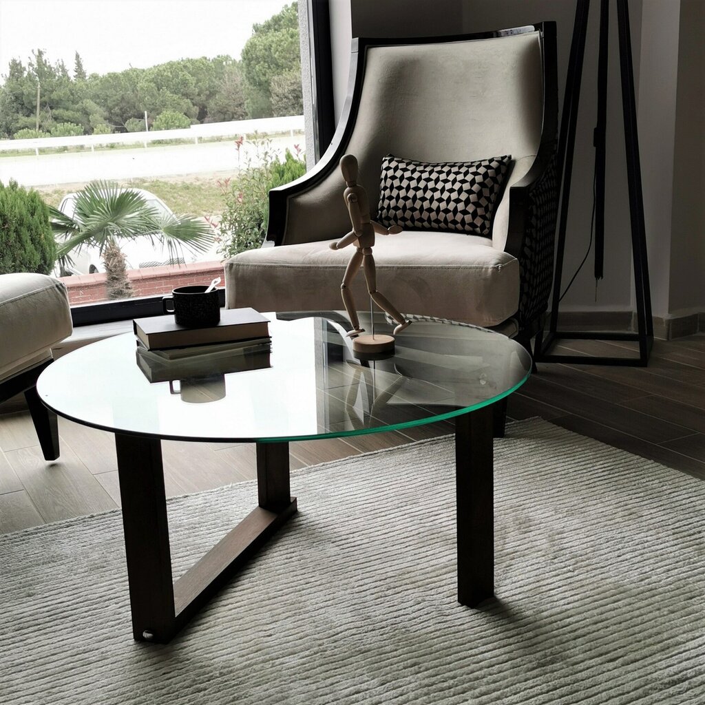 Kavos staliukas Kalune Design S300, rudas kaina ir informacija | Kavos staliukai | pigu.lt