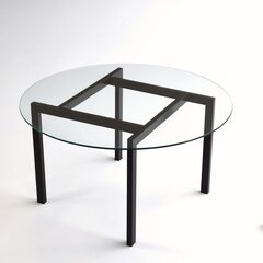 Kavos staliukas Kalune Design Balance 2, juodas kaina ir informacija | Kavos staliukai | pigu.lt