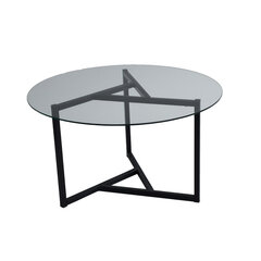 Kavos staliukas Kalune Design Trio, juodas kaina ir informacija | Kavos staliukai | pigu.lt