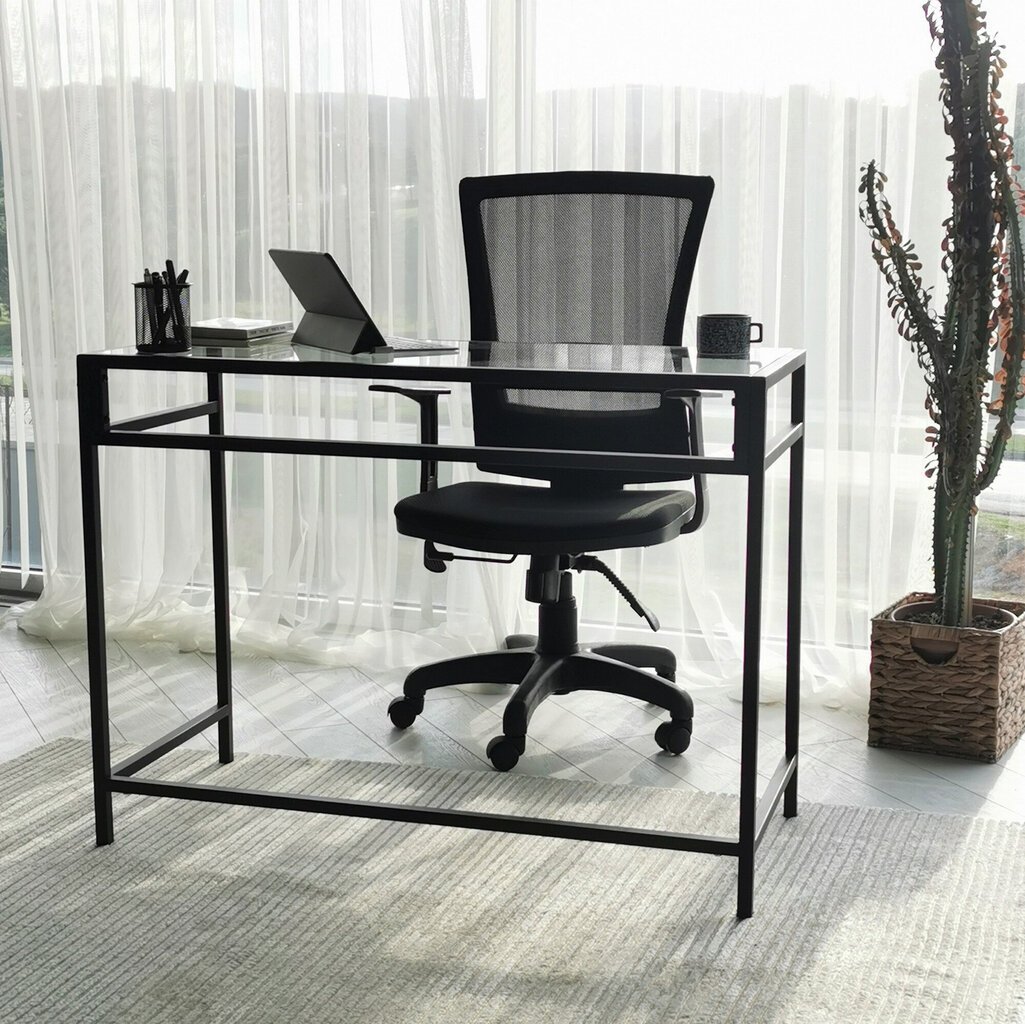 Rašomasis stalas Kalune Design Network M100, juodas цена и информация | Kompiuteriniai, rašomieji stalai | pigu.lt