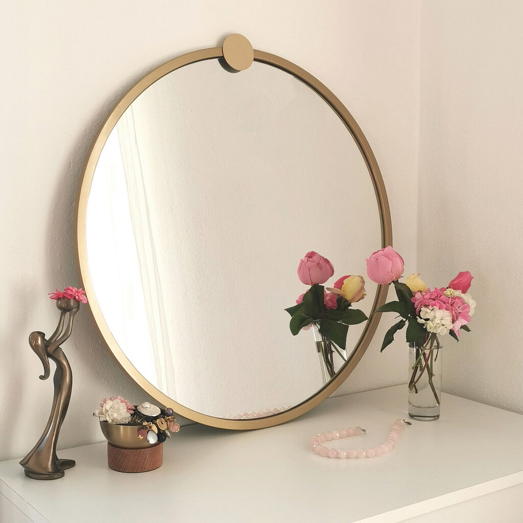Veidrodis Kalune Design Ayna A708, auksinės spalvos цена и информация | Veidrodžiai | pigu.lt