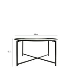 Кофейный столик Kalune Design Sun, черный цена и информация | Журнальные столики | pigu.lt