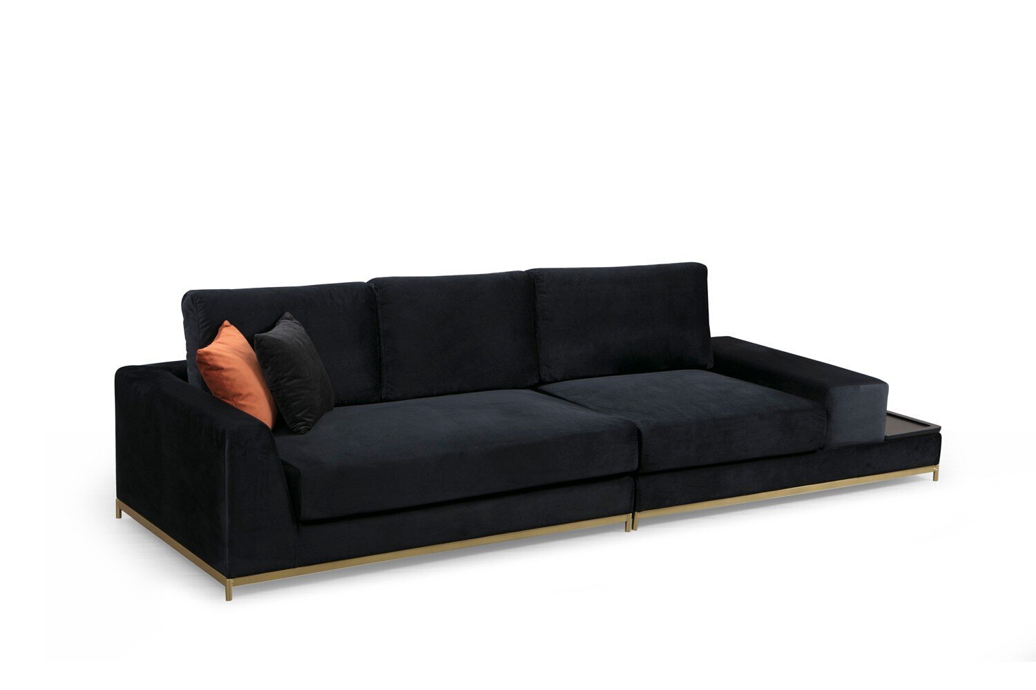 Sofa Kalune Design Line, juoda kaina ir informacija | Sofos | pigu.lt