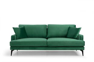 Trivietė sofa Kalune Design Papira, žalia kaina ir informacija | Sofos | pigu.lt