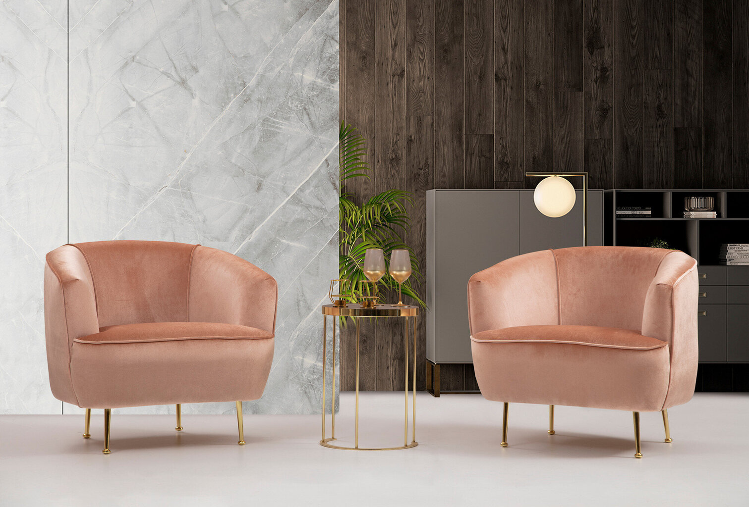Fotelis Kalune Design Piccoli, rožinis kaina ir informacija | Svetainės foteliai | pigu.lt