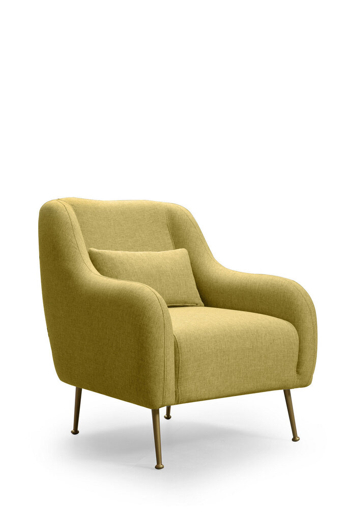 Fotelis Kalune Design Sevilla, geltonas kaina ir informacija | Svetainės foteliai | pigu.lt