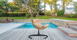 Supamas krėslas Kalune Design Florya 1, smėlio spalvos/juodos kaina ir informacija | Lauko kėdės, foteliai, pufai | pigu.lt
