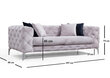 Dvivietė sofa Kalune Design Como, šviesiai pilka kaina ir informacija | Sofos | pigu.lt