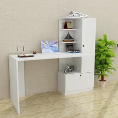 Письменный стол Kalune Design Merinos, белый цена и информация | Компьютерные, письменные столы | pigu.lt