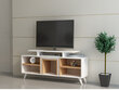 TV staliukas Kalune Design Kutay, baltas/rudas kaina ir informacija | TV staliukai | pigu.lt