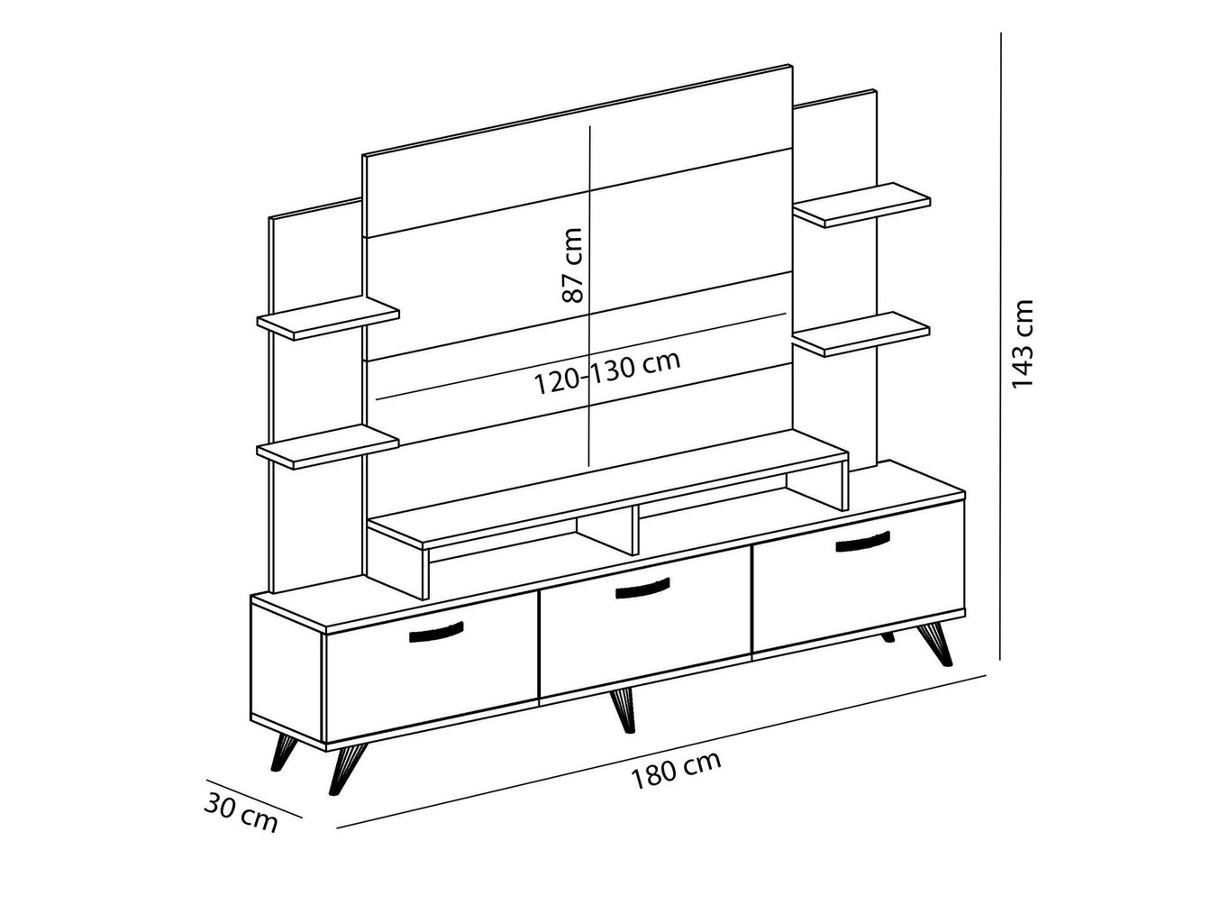 Sekcija Kalune Design Diana, balta/ruda kaina ir informacija | Sekcijos | pigu.lt