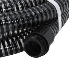 Siurbimo žarna su žalvarinėmis jungtimis, 10m, 25mm, juoda kaina ir informacija | Plovimo įrangos priedai | pigu.lt