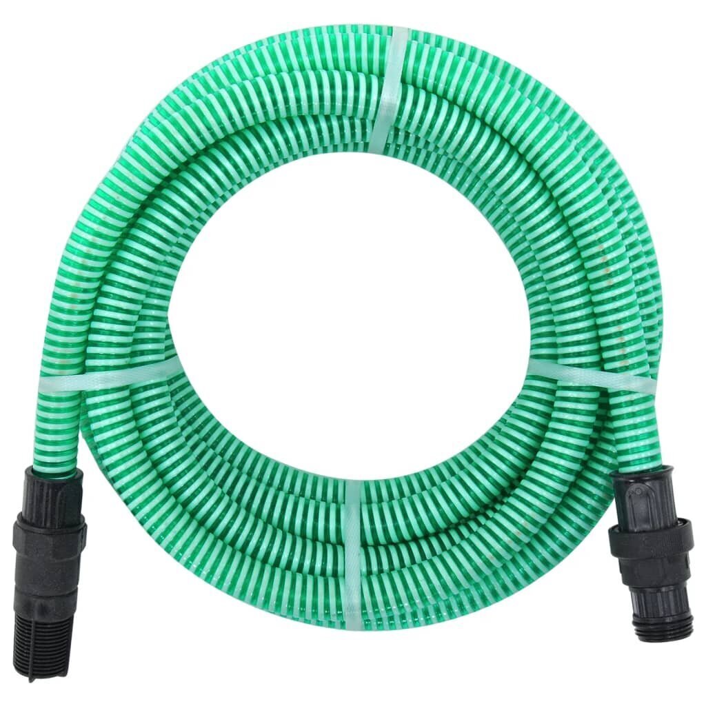 Siurbimo žarna su PVC jungtimis, 7m, 22mm, žalia kaina ir informacija | Plovimo įrangos priedai | pigu.lt