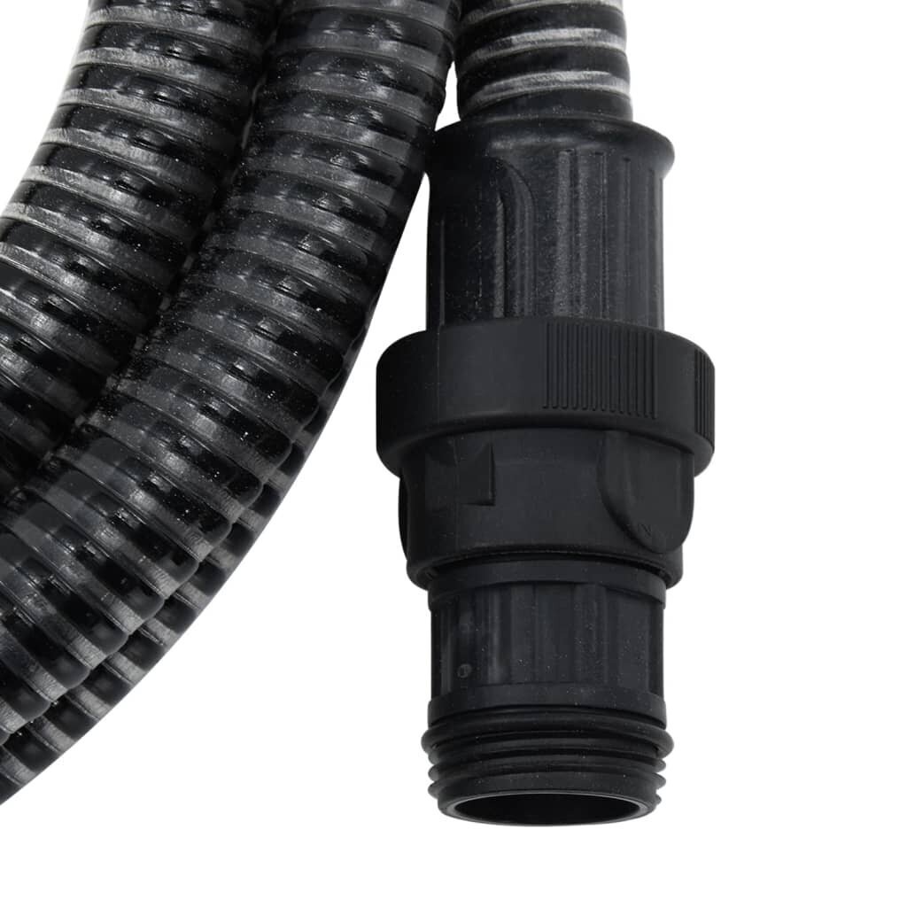Siurbimo žarna su PVC jungtimis, 4m, 22mm, juoda kaina ir informacija | Plovimo įrangos priedai | pigu.lt