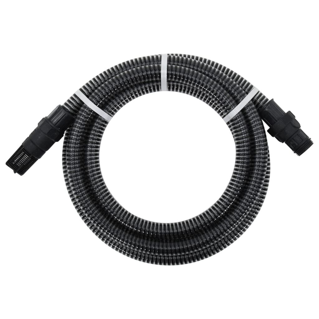 Siurbimo žarna su PVC jungtimis, 10m, 22mm, juoda kaina ir informacija | Plovimo įrangos priedai | pigu.lt