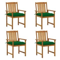 Kėdės su pagalvėlėmis, 4 vnt kaina ir informacija | Lauko kėdės, foteliai, pufai | pigu.lt