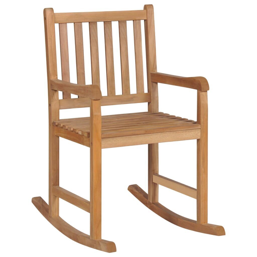 Supama kėdė su mėlyna pagalvėle, ruda kaina ir informacija | Lauko kėdės, foteliai, pufai | pigu.lt