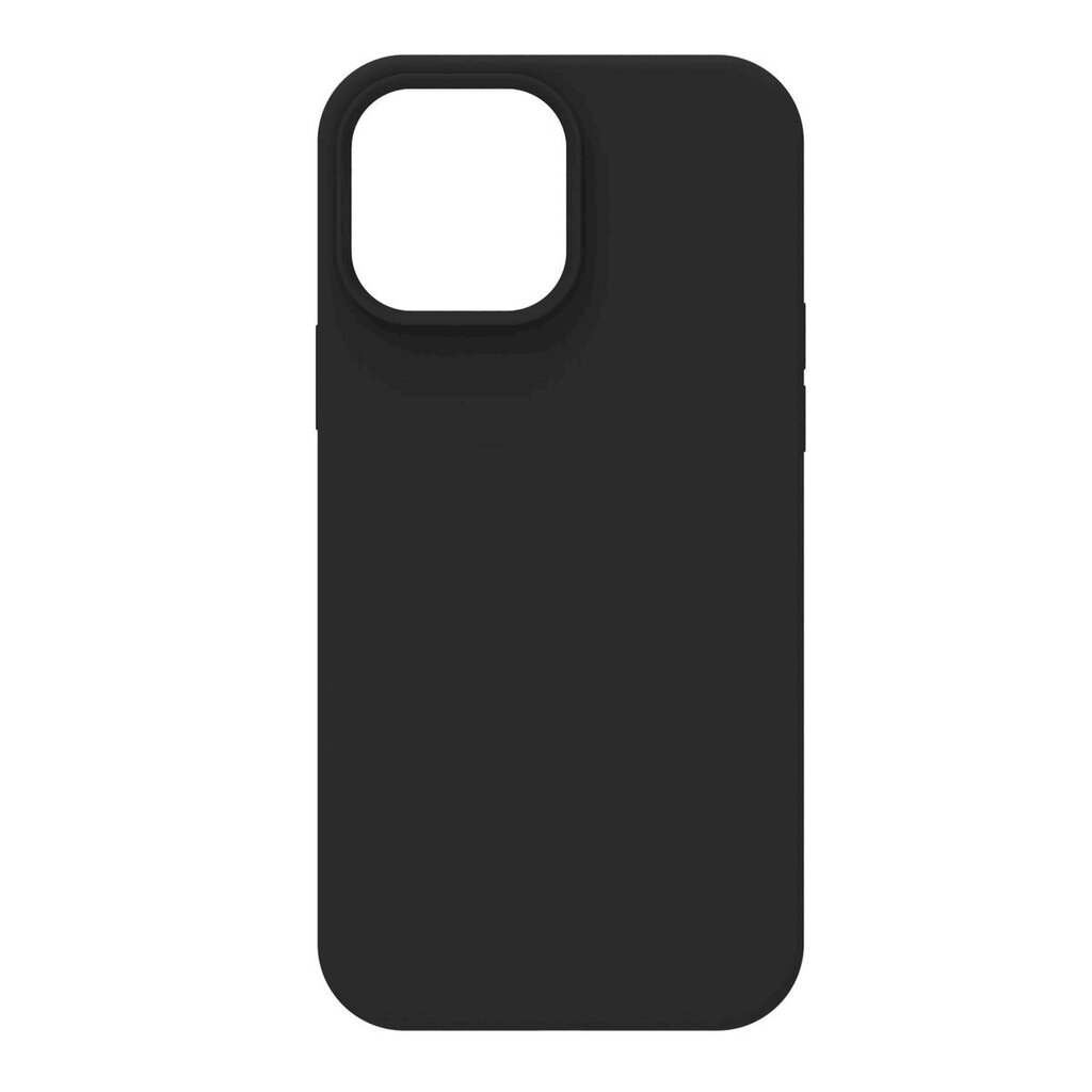Fusion Elegance Fiber Protect silikoninis dėklas, skirtas Apple iPhone 13 Pro Max, juodas цена и информация | Telefono dėklai | pigu.lt